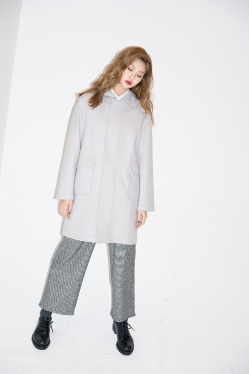 LW ZIPPER COAT_GY