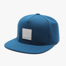 LEATHER BOX CANVAS SNAPBACK (NAVY)