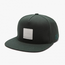 LEATHER BOX CANVAS SNAPBACK (OLIVE)