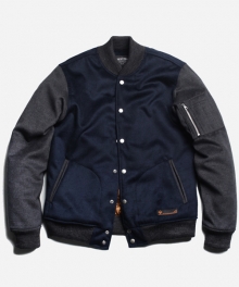 WOOL VARSITY FLIGHT JKT _ NAVY