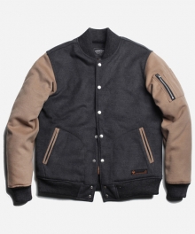 WOOL VARSITY FLIGHT JKT _ CHAR