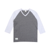 [세컨드코너] 파인아트웍 브이넥 칠부 티셔츠 HALLS - M.GREY