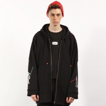 STARWARS OVERSIZED HOODIE ZIPUP (BLACK)