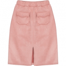 Suede Pocket Skirt - Pink