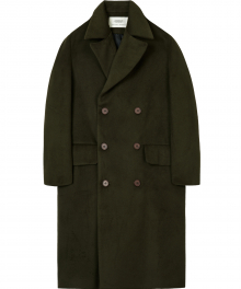 Oversize Double Coat - Dark Green