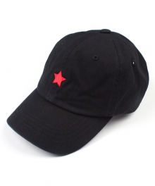 ONE STAR 6P CURVED BALL CAP BLACK