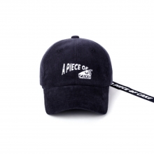 APOC CORDUROY LOGO CAP NAVY