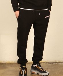 LETTERING JOGGER PANTS_BLACK