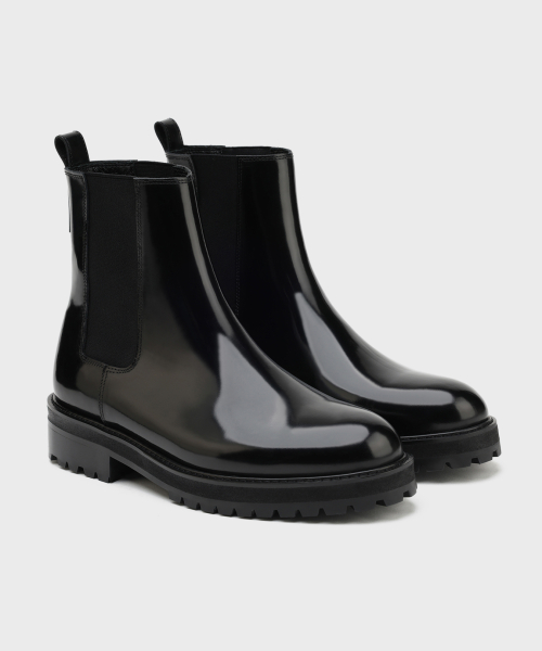 피렌체 아뜨리에(firenzeatelier) [비브람] 라운드토 베이직 첼시부츠 9703 [BOX BLACK]