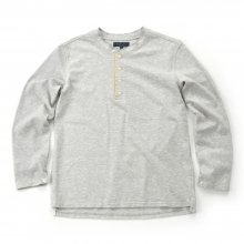 15FW HENLEY NECK LONG SLEEVES GREY