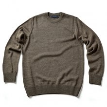 15FW CREW NECK KNIT LIGHT BROWN