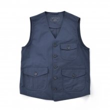 15FW COTTON CASUAL VEST NAVY