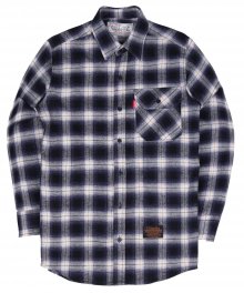 Basic Flannel Shirts - Pupple/Ivory