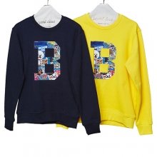 [LIMITED EDITION] LOGO PATTERN MIX SWEAT SHIRT