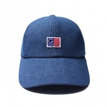 GBC101 DENIM BASEBALL CAP BLUE