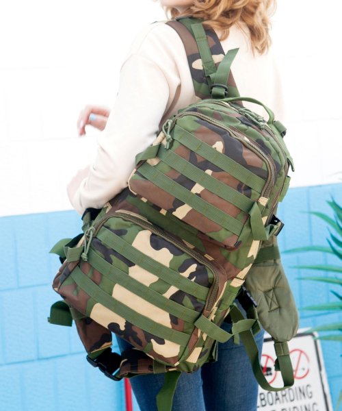 웍스페디션(workspedition) 서클헤드 24리터 전술 백팩 우드랜드