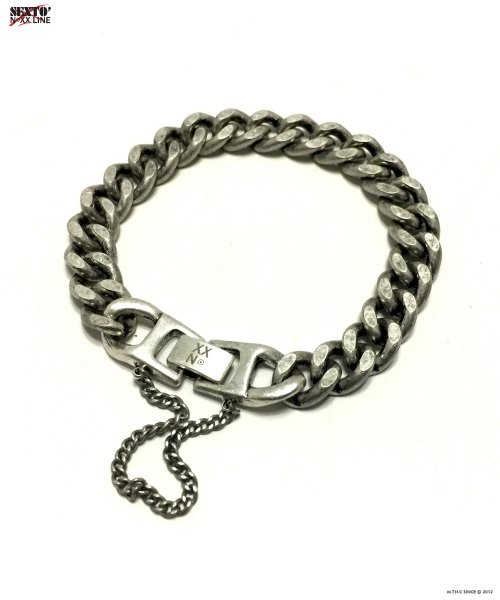 [Handmade]W-01 Chain bracelet Vintage silver