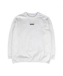 KEEP COLOR SWEATSHIRTS (IVORY) [HUSMTL001IVO]