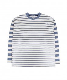 UNVBAL STRIPE TEE (BLUE) [HUSMTL003BLU]