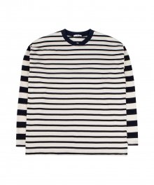 UNVBAL STRIPE TEE (NAVY) [HUSMTL003NAY]