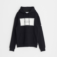 16 SS BASIC LOGO HOODIE BLACK