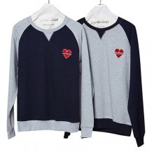 NOMANTIC HEART RAGLAN SWEAT SHIRT [COLLECTION LINE]