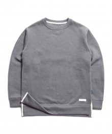 Oversized Side Vent Sweat Grey