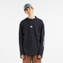 BLADE HIGH NECK LONG SLEEVED TOP (NAVY)