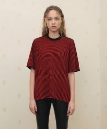 16 SPRING LOCLE REVERSE STRIPE T - RED
