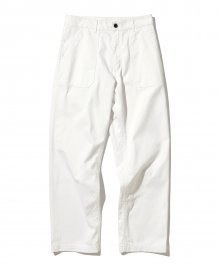 cotton fatigue pants regular fit off white