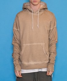 COLD DYEING HOODIE - SAND