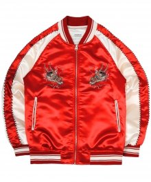 Dragon Satin Souvenir Jkt - Red