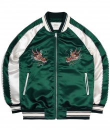 Dragon Satin Souvenir Jkt - Green