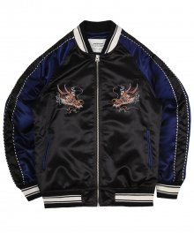 Dragon Satin Souvenir Jkt - Black/Navy