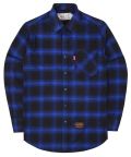 Basic Tartan Check Shirts - Black/Blue