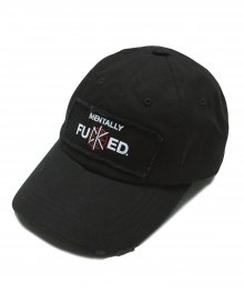 MENTALLY PATCHED CAP black