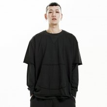 GWC101 SHORT SWEATSHIRT - BLACK