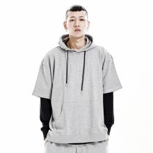 GWH101 SHORT HOODIE - GREY