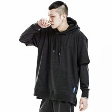 GWH101 SHORT HOODIE - CHARCOAL