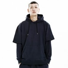 GWH101 SHORT HOODIE - NAVY