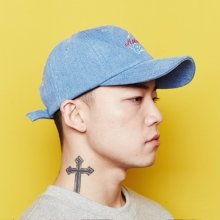 Neon Logo Cap Denim