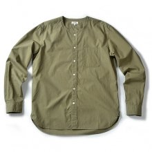 ANDBESLOW 16SS COLLARLESS SHIRT OLIVE