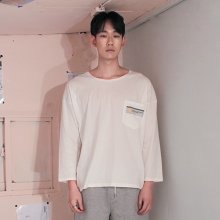 [UNISEX] 프린팅 포켓 티셔츠_WHITE