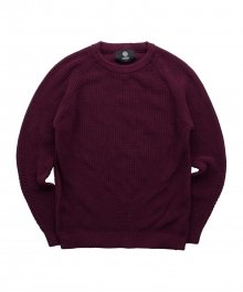 Pimacotton Diamond Waffle Knit [Wine]