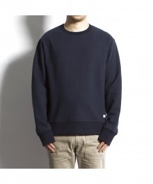 Oversized Sweatshirt With Side Zipper (Navy)