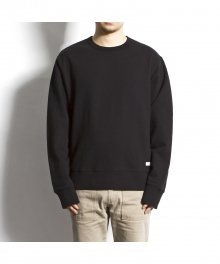 Oversized Sweatshirt With Side Zipper Black