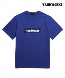 PATTERN BOX LOGO T-Shirts_BLUE(V16TS213)