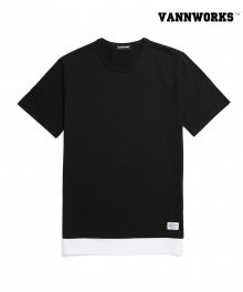 LAYERED BACK PRINT T-Shirts_BLACK(V16TS214)