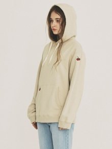 Cherry hoodie beige