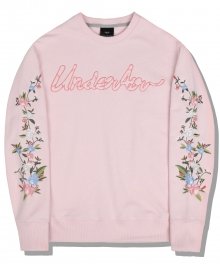 Floral Sweat Shirt - Pink